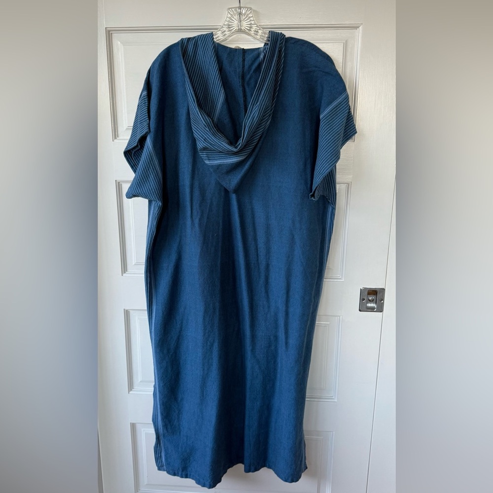 Home & Loft Blue Turkish Cotton Kaftan M/L - Picture 3 of 5